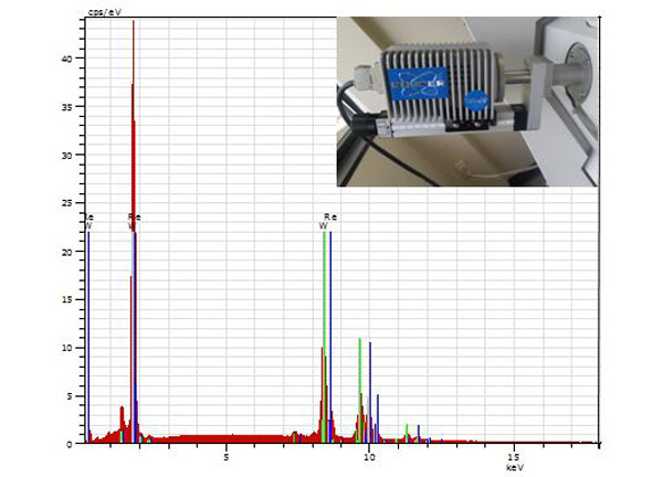 Bruker X-Flash 5010 Silicon Drift EDS detector